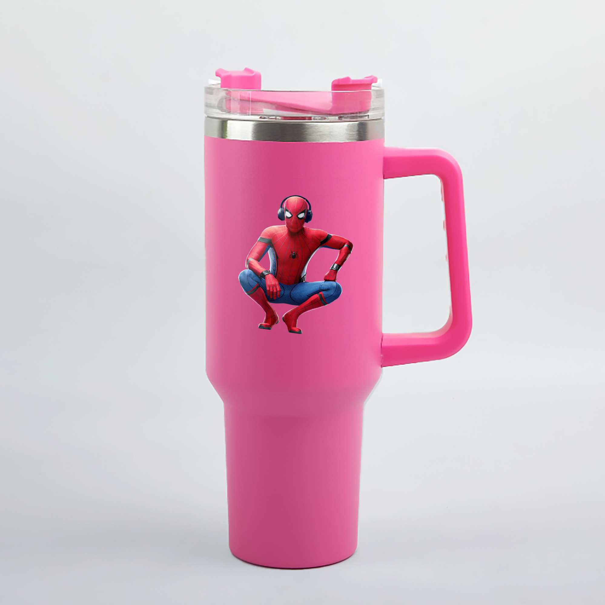 （画像用） Spider Man スパイダーマン 1200mL車用タンブラー（カラープリント）